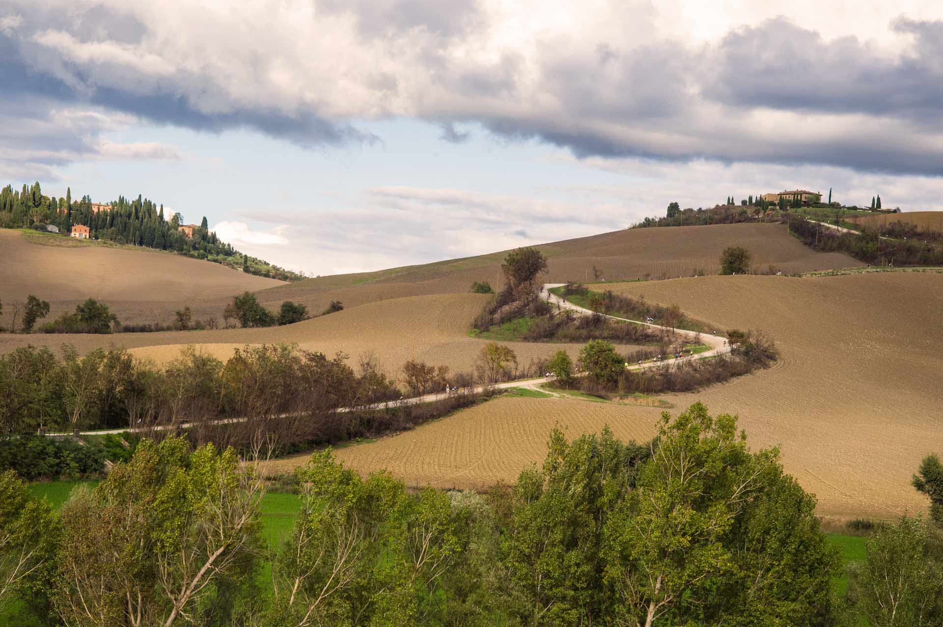 slice adventures - bike tour operator siena- immagine panorama eroica, val d'orcia